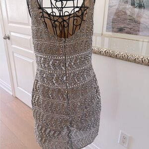Scala Silver Beaded Wedding Dress